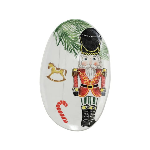 VIETRI Nutcracker Small Oval Platter