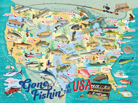 Gone Fishin in the USA Puzzle