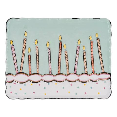 GLORY HAUS Celebrate Candles Trinket Tray