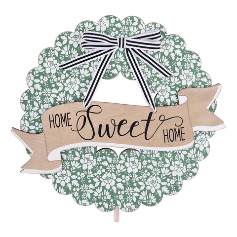 GLORY HAUS Floral Wreath Topper