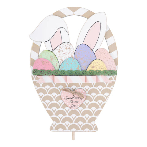 GLORY HAUS Speckled Eggs Basket Topper