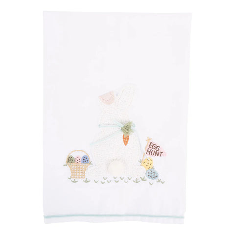 GLORY HAUS Bunny Egg Hunt Tea Towel