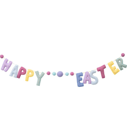 GLORY HAUS Happy Easter Felt Banner