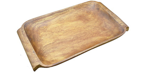 Acacia Wood Serving Tray with Handles