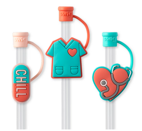 SWIG Scrub Life Straw Topper Set