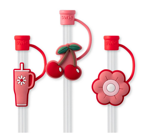 SWIG Cherry Pie Straw Topper Set