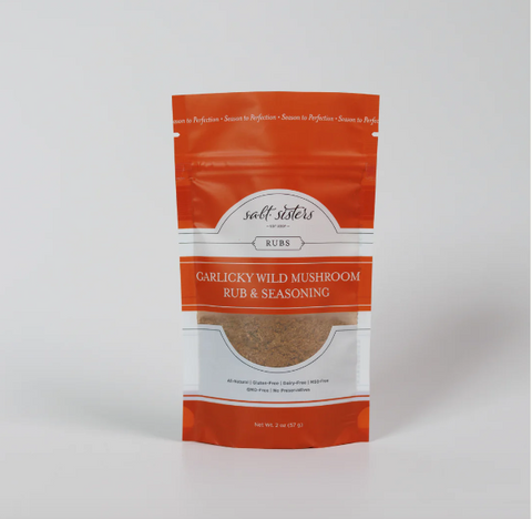 SALT SISTERS Garlicky Wild Mushroom Rub and Seasoning