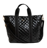SCOUT On The Clock Quilted Tote Bag Medium - Black Puffer