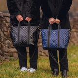 SCOUT On The Clock Quilted Tote Bag Medium - Black Puffer