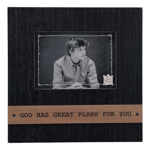 GLORY HAUS God Has Great Plans Black Frame