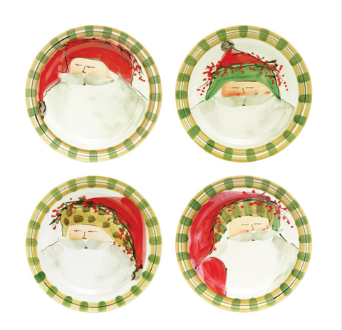 Old St. Nick Assorted Salad Plates - Set