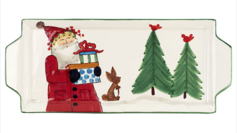 Old St. Nick Handled Rectangular Paltter