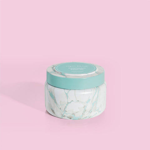 CAPRI BLUE Coconut Santal Modern Marble Printed Travel Tin