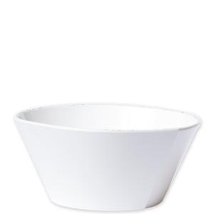 LASTRA MELAMINE WHITE LARGE STACKING SERVING BOWL