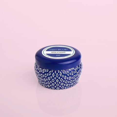 CAPRI BLUE Volcano Mini Tin Candle - Blue