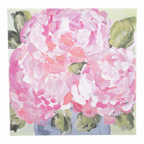 GLORY HAUS Pink Hydrangea Canvas