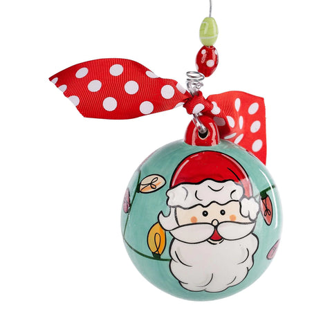 GLORY HAUS Santa Lights Ornament