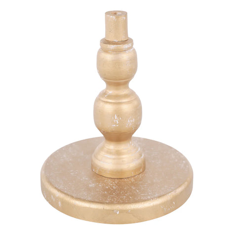 GLORY HAUS Gold Wood Base for Toppers