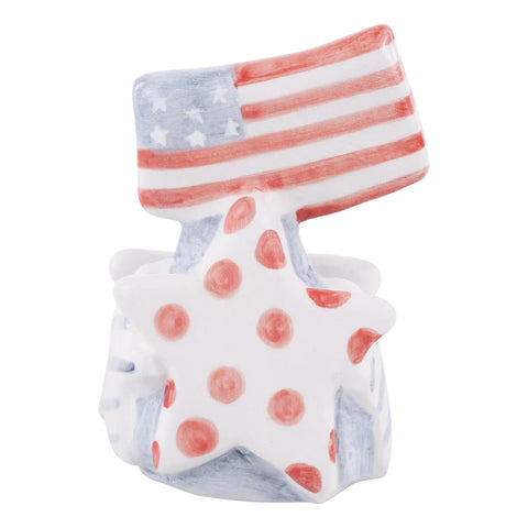 GLORY HAUS Flag and Stars Charcuterie Board Topper