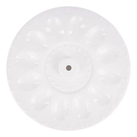 GLORY HAUS White Egg Plate