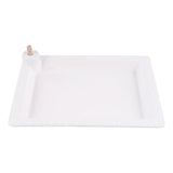 GLORY HAUS White Rectangular Platter
