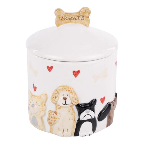 GLORY HAUS Dog Treats Canister