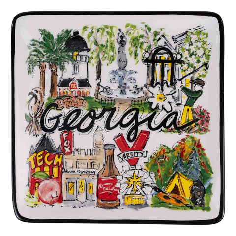 GLORY HAUS State of Georgia Icon Trinket Tray
