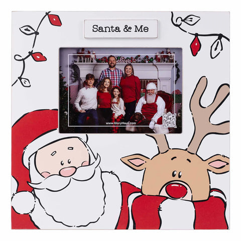 GLORY HAUS Santa & Reindeer Frame