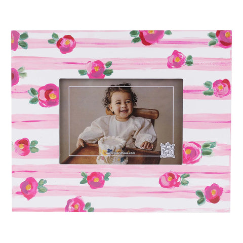 GLORY HAUS Striped Floral Frame