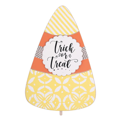GLORY HAUS Trick or Treat Candy Corn Topper