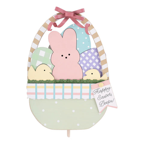 GLORY HAUS Easter Basket with Peeps Topper