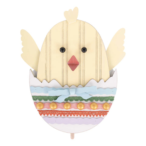 GLORY HAUS Easter Chick in Egg Topper