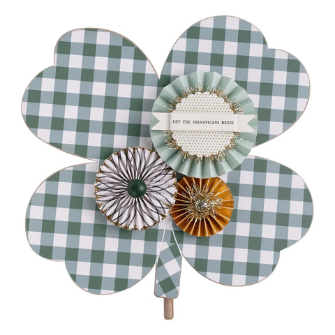 GLORY HAUS Plaid Shamrock Topper