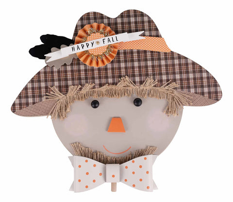 GLORY HAUS Happy Fall Scarecrow Topper