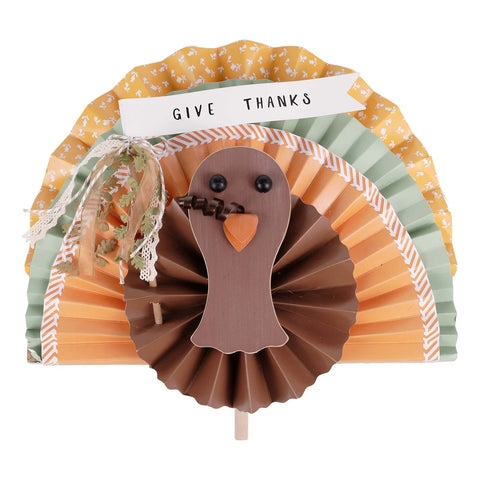 GLORY HAUS Give Thanks Turkey Topper