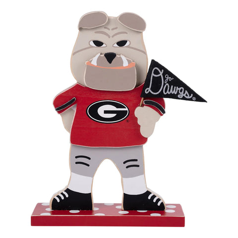 GLORY HAUS Hairy Dawg Mascot Wooden Tabletop