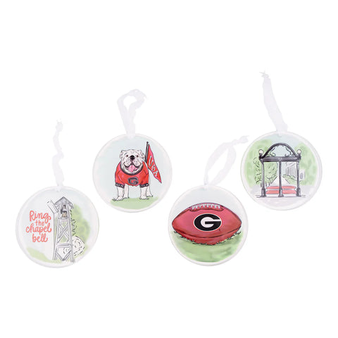GLORY HAUS Georgia Ornament Set of 4