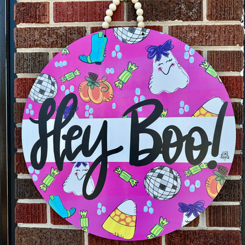 Hey Boo Door Hanger
