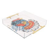 GLORY HAUS Colorful Turkey Acrylic Tray