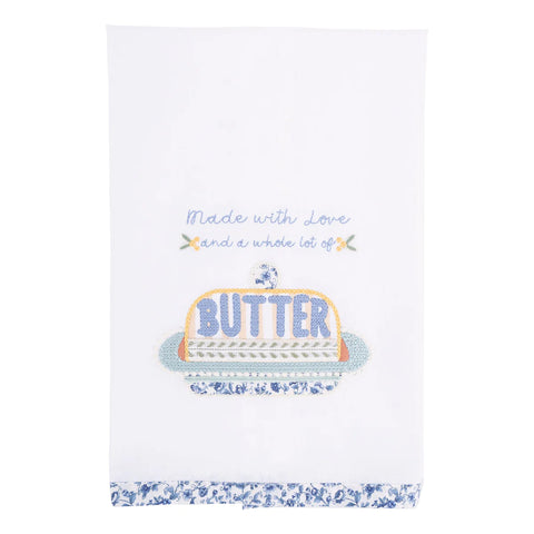 GLORY HAUS Love and a Whole Lot of Butter Tea Towel