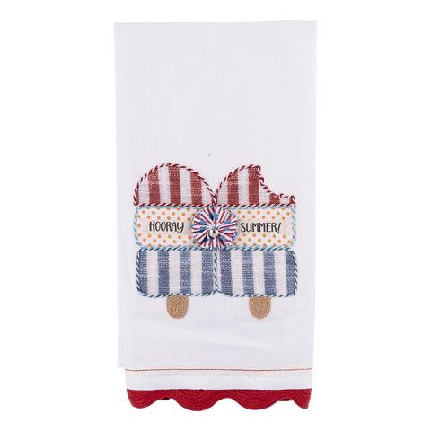 GLORY HAUS Hooray Summer Popsicles Tea Towel
