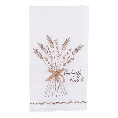 GLORY HAUS Abundantly Blessed Wheat Towel