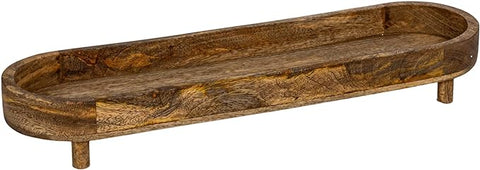 Mango Wood Footed Tray