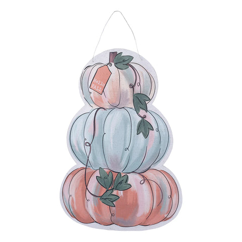 GLORY HAUS Holly Snowman/Stacked Pumpkins Burlee