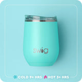 SWIG Pumpkin Stacks Stemless Wine Glass 12 oz.