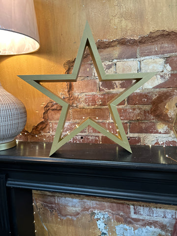 Small Gold Wooden Star