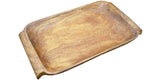 Acacia Wood Serving Tray with Handles