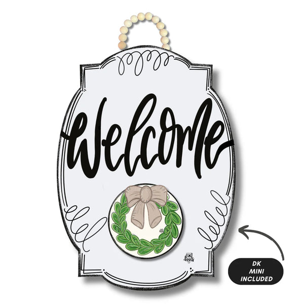 Welcome Door Hanger – Raspberry Row
