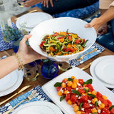 Vietri Melamine Lastra White Shallow Bowl