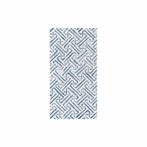 Vietri Papersoft Greek Key Guest Towel - Blue